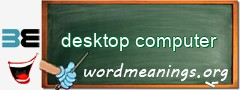 WordMeaning blackboard for desktop computer